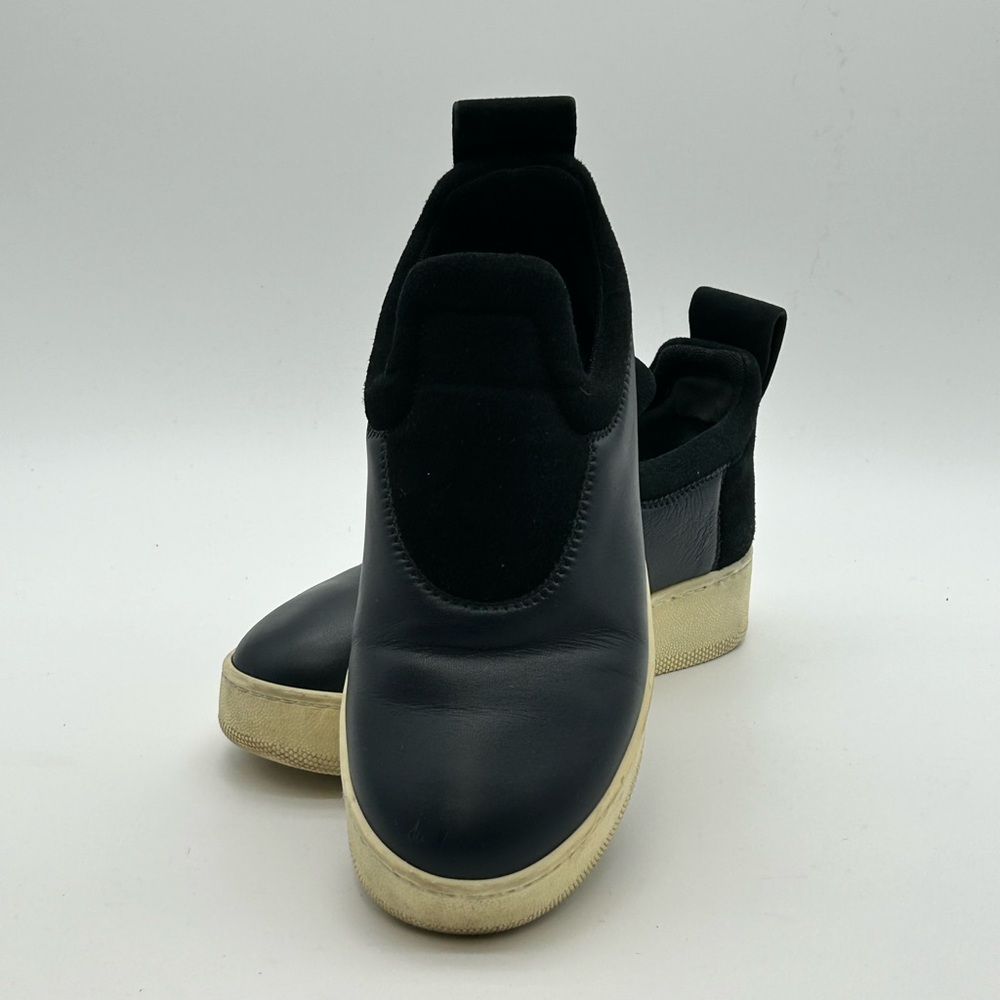 Celine Black & Off-White Slip-On Platform Sneakers - Women